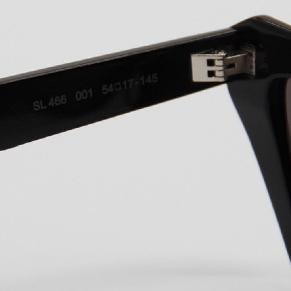 NEW SAINT LAURENT SL466 001 BLACK CAT EYE FRAME SUNGLASSES SAINT LAURENT - Picture 10 of 12